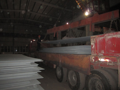 petroleum steel truck loading